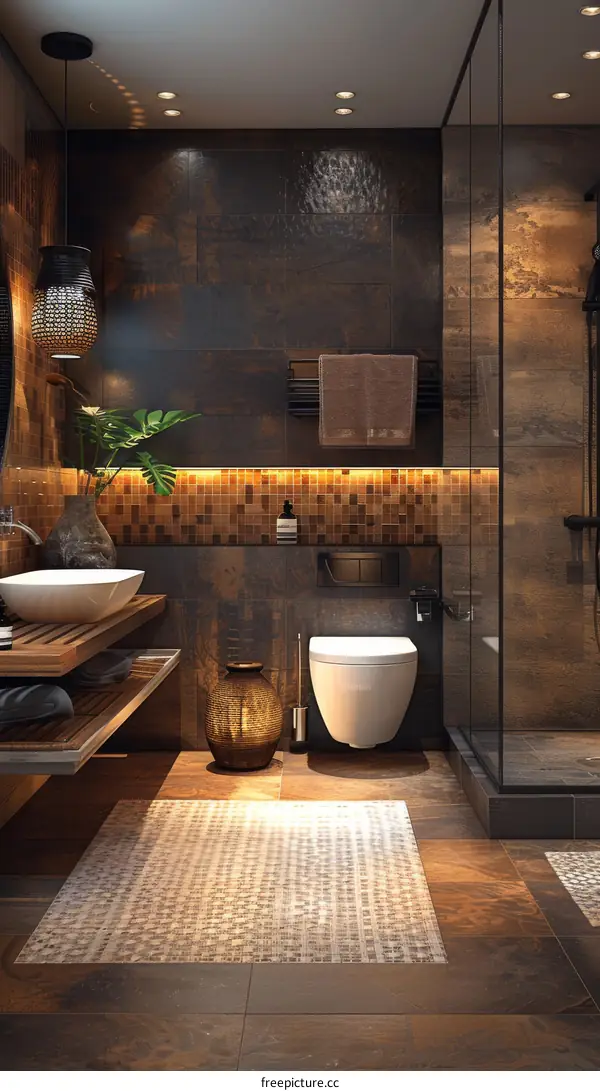 Modern Rustic Bathroom Interior Design