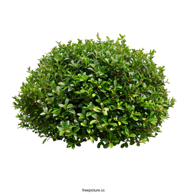 [Transparent Background PNG]Green Bush Isolated on White Background