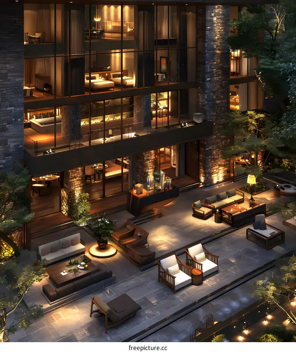 The luxurious suites of the hotel