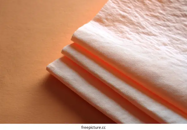 Peach Fabric Texture Close-up