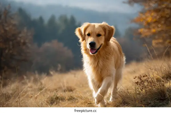 Golden Retriever in a Field