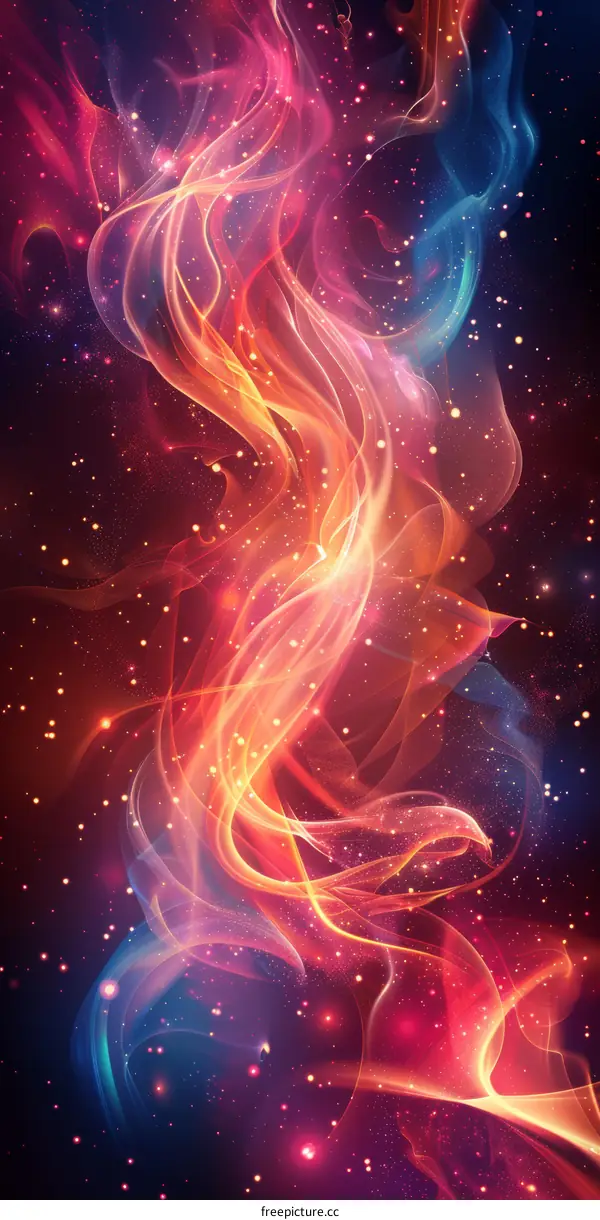 Cosmic Nebula: A Vibrant Tapestry of Stars