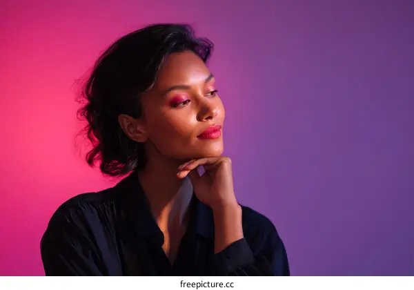 Stylish Woman in Vibrant Colors