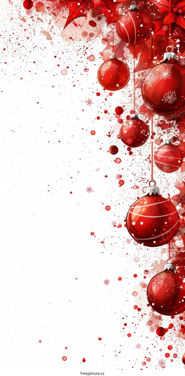 Red and White Christmas Ornaments