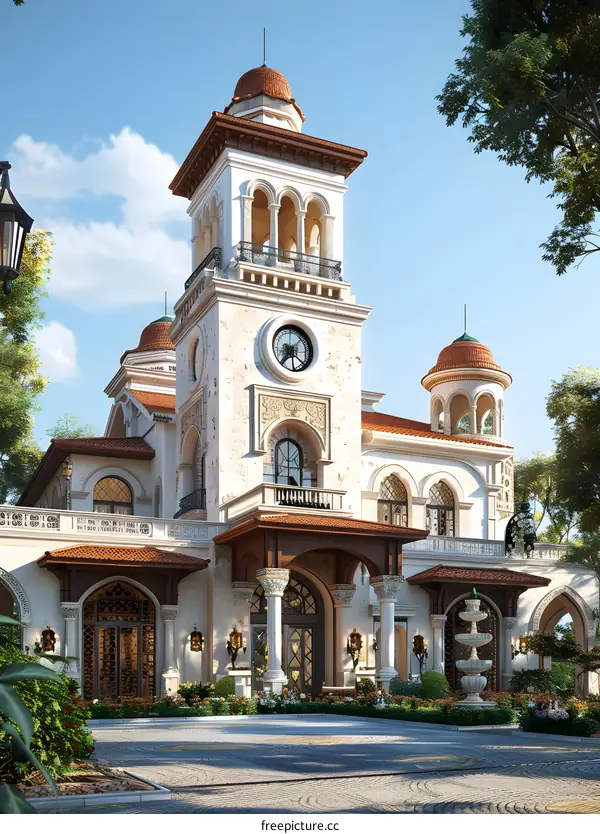 Luxury Mediterranean Villa Exterior