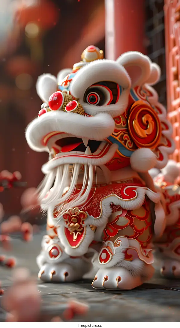 Chinese lion dance