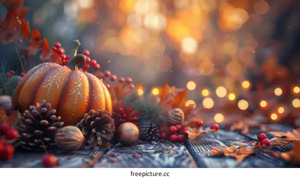 Thanksgiving Pumpkin Still Life: A Harvest Celebration