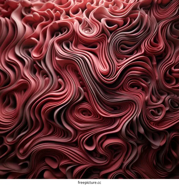 Abstract Fluid Art Painting in Pink and Purple