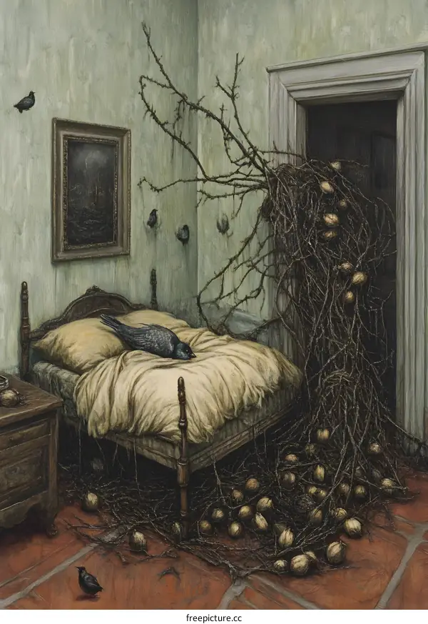 The Nest of Branches in the Old Room