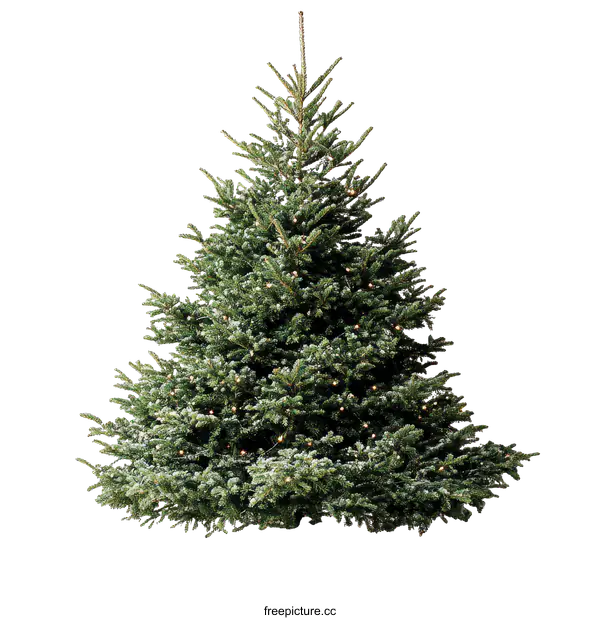 [Transparent Background PNG]Elegant Christmas Tree with Soft Lighting