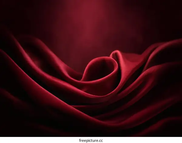 Elegant Red Silk Fabric Texture Background