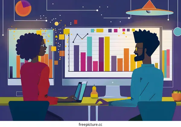 Data Analysis Collaboration: Two People Working On A Project