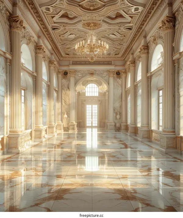 Elegant Palace Hall Interior Design