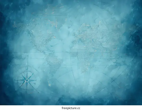 Vintage World Map Background Image