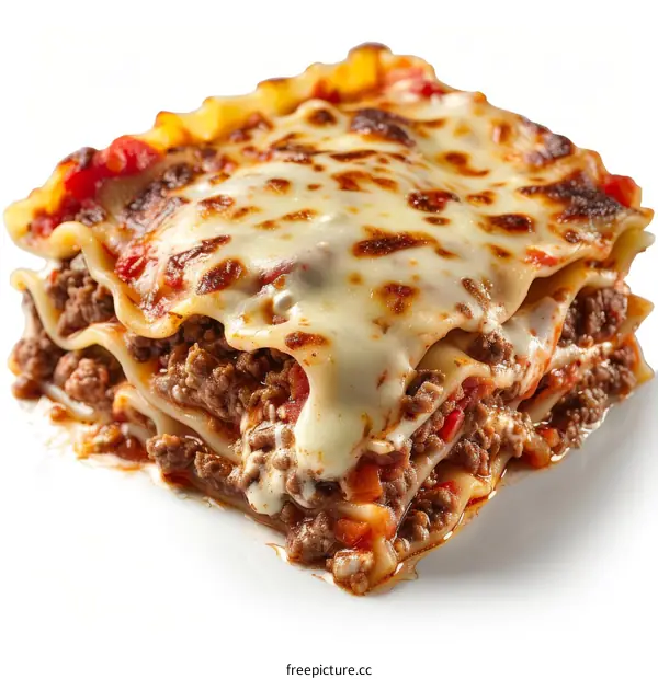 Delicious Lasagna with Ground Beef, Tomato Sauce, and Cheese