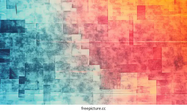 Colorful abstract background with a gradient from blue to orange