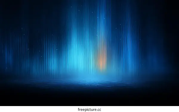 Abstract Futuristic Neon Light Forest Background