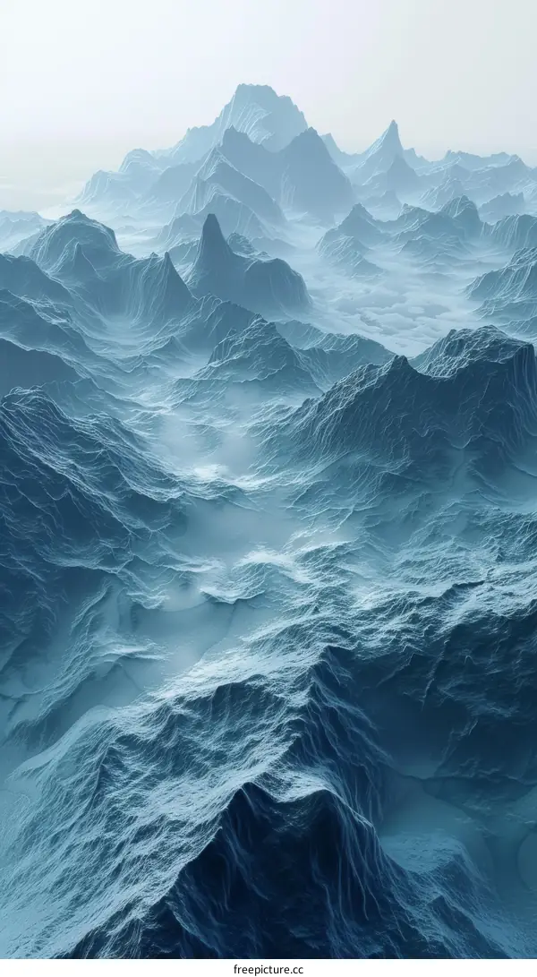 Frozen Mountain Peaks