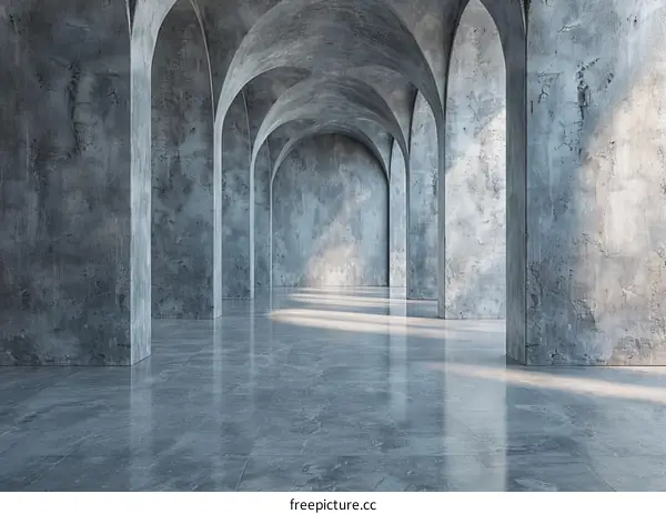 Modern Concrete Archway Interior Design