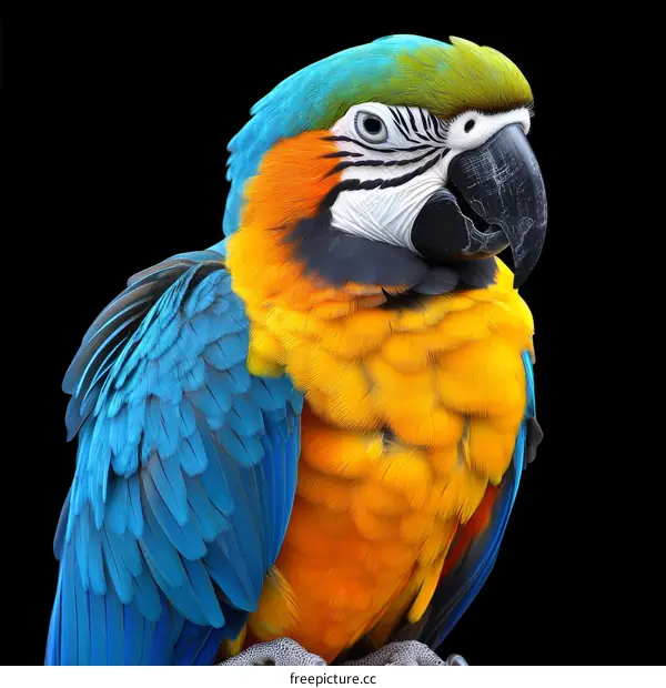 Close-up Colorful Macaw Parrot