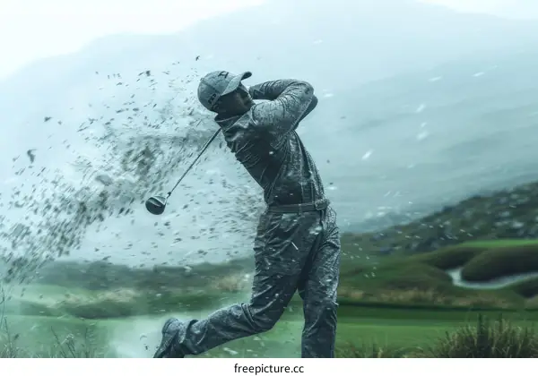 Professional golfer Dustin Johnson tees off during a tournament