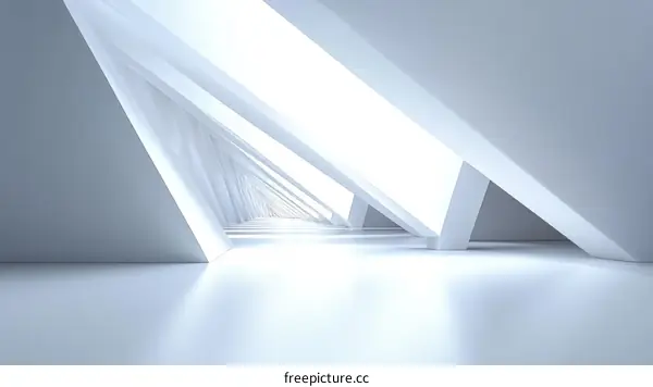 Abstract Architectural Perspective Corridor