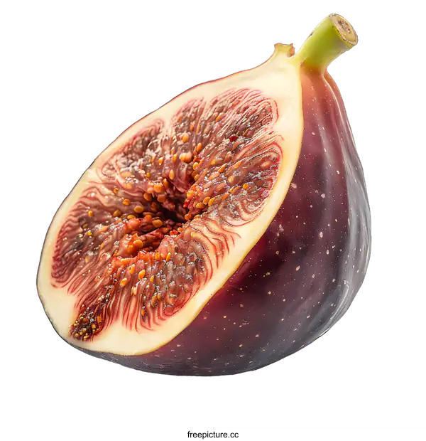 [Transparent Background PNG]Half of a fig