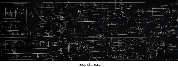 Chalkboard Equations Abstract Pattern