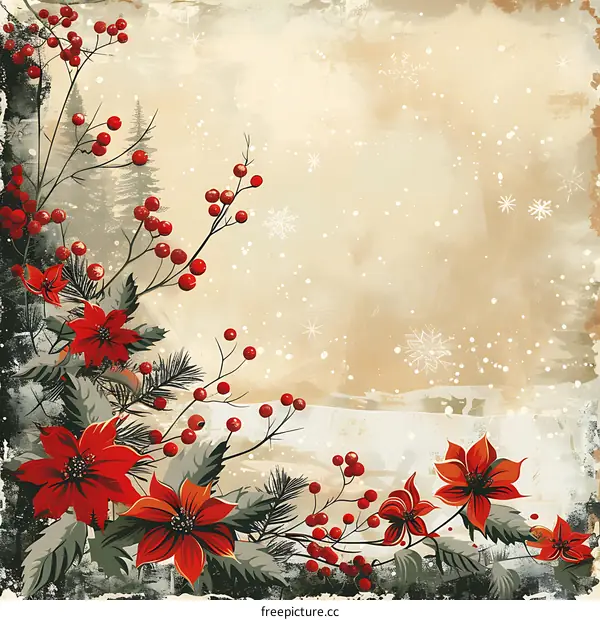 Christmas floral decoration