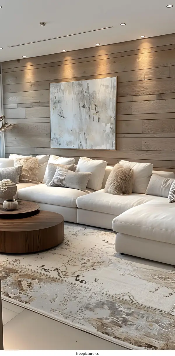 Modern minimalist living room