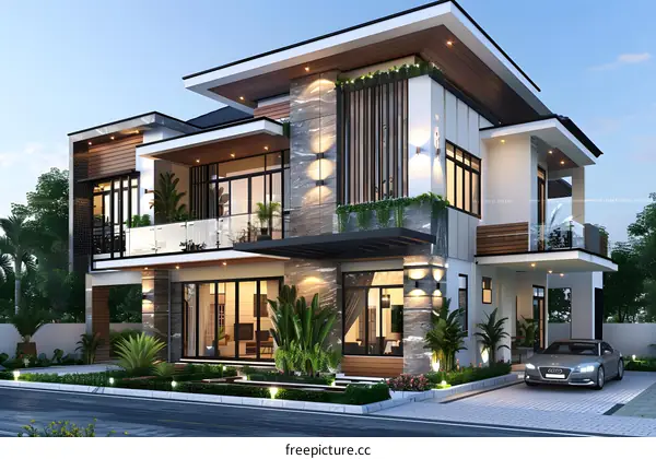 A modern style villa