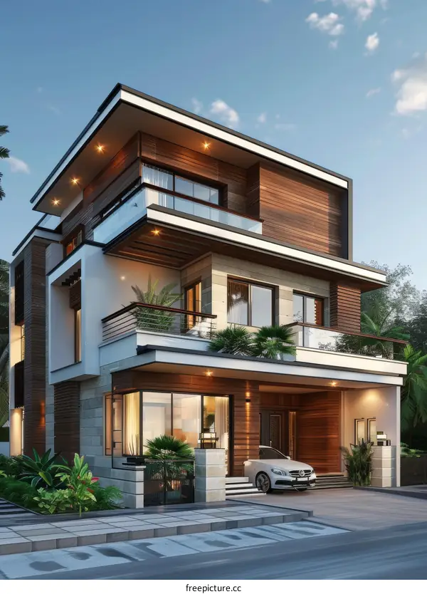 Modern Architectural Design Luxury Villa Exterior