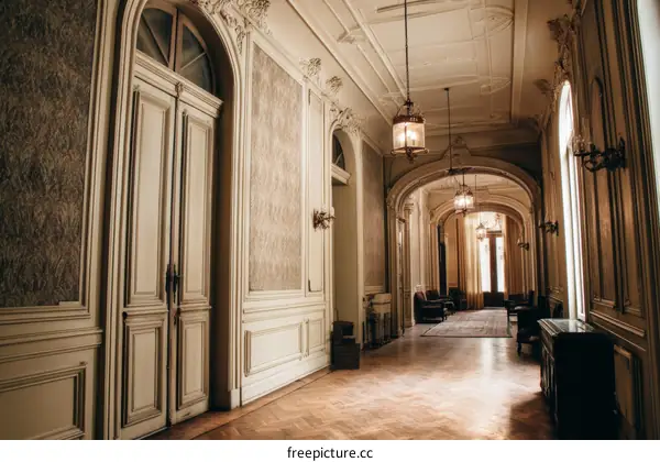 Vintage Luxury Hallway Interior Design