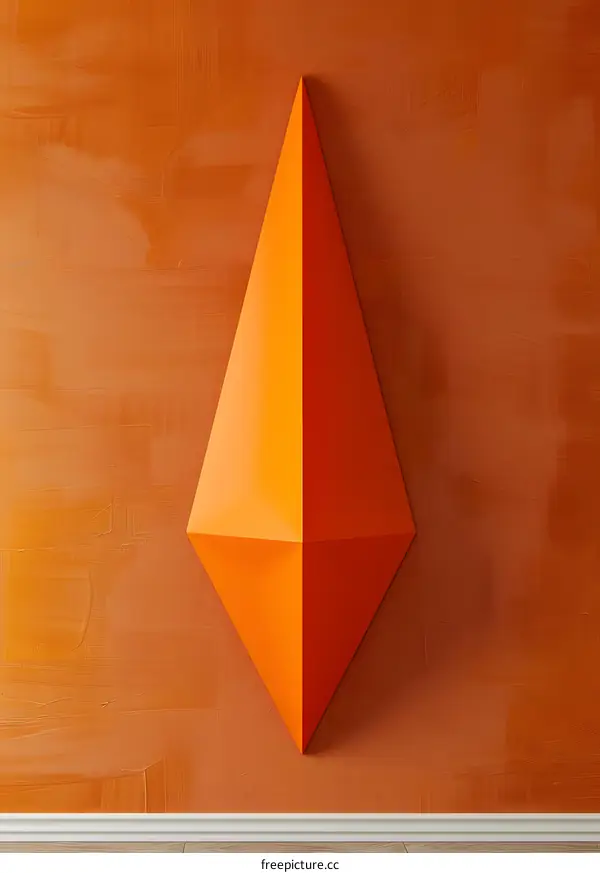 Orange wall art