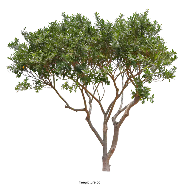[Transparent Background PNG]Green Tree Isolated on White Background