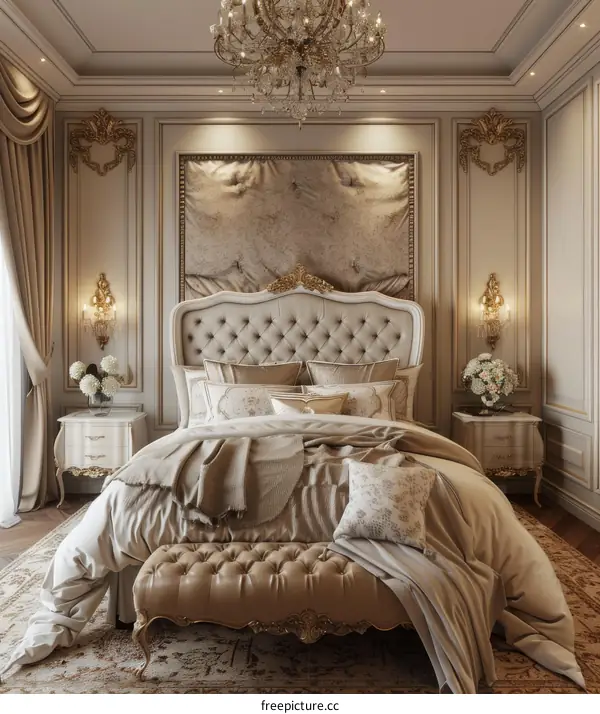 Luxury Bedroom Interior Design Illustration