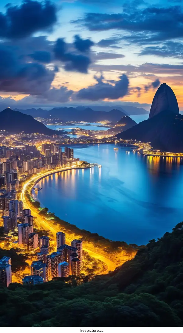 Sugarloaf Mountain and Guanabara Bay, Rio de Janeiro, Brazil