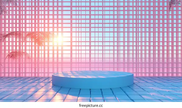 Pastel Pink and Blue Minimalist Product Display