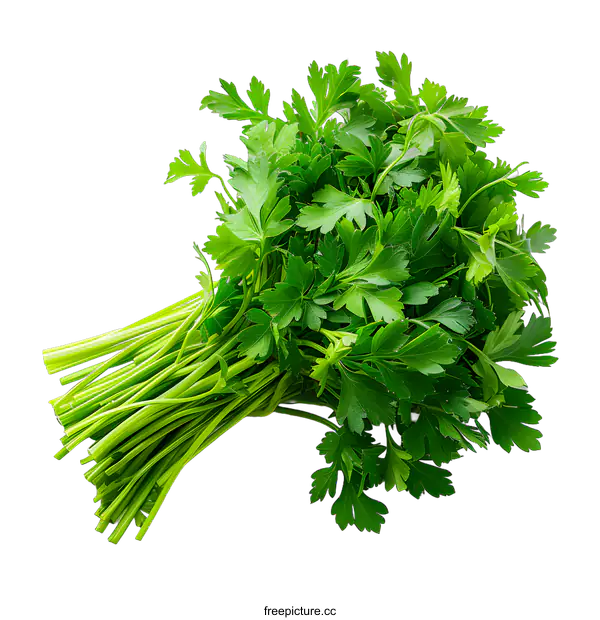 [Transparent Background PNG]A bunch of fresh parsley