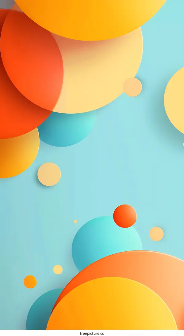 Abstract Colorful Circle Pattern Design
