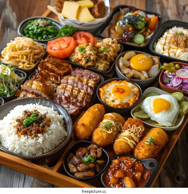 Aplatizer platter of korean food