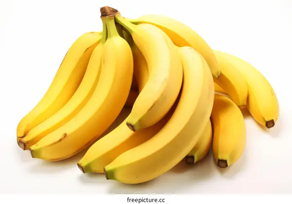 A large bunch of ripe yellow bananas