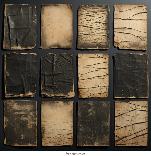 Aged Book Cover Texture Background