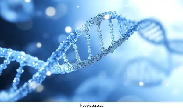 3D DNA Structure Illustration