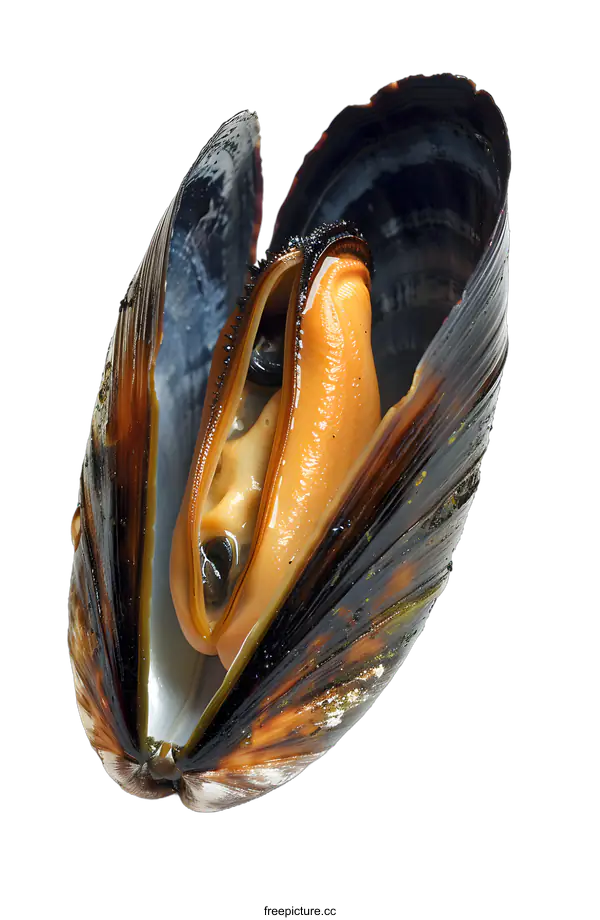 [Transparent Background PNG]Open Mussel Shell
