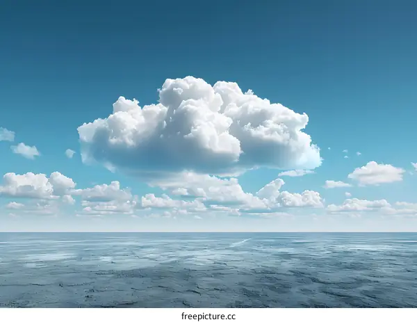 Blue sky and white clouds