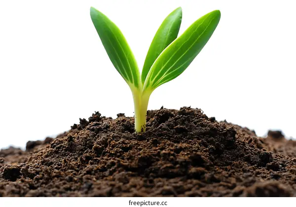 A Sprout Emerging From the Earth