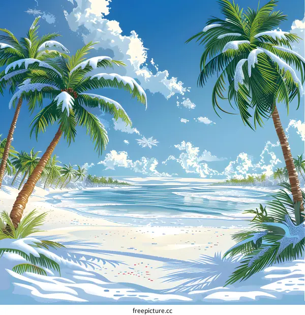 Snowy Christmas Island