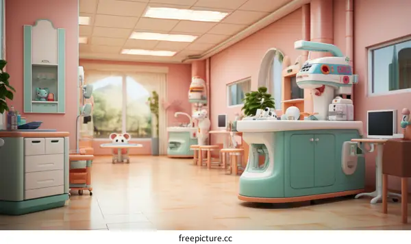 Playful and Welcoming Pediatric Clinic Interior