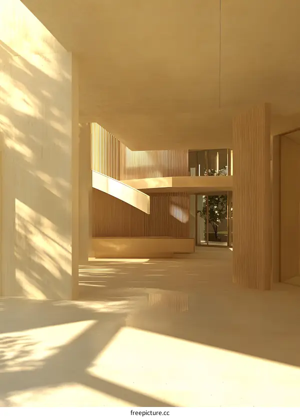 Modern Minimalist Interior Design With Wooden Elements